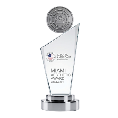 Escudo de Trofeo Miami Aesthetic Award